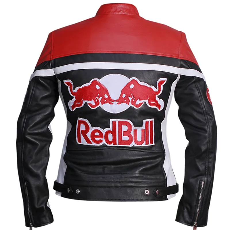 Black And Red Racing Motorcycle Leather Jacket