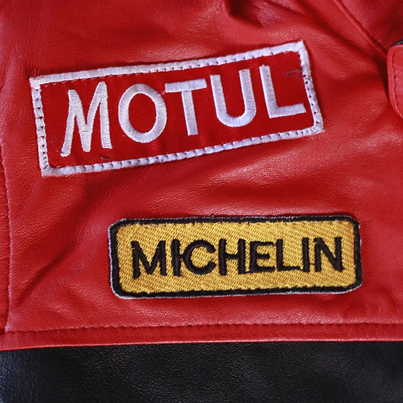 Black and Red Racing Biker Jacket