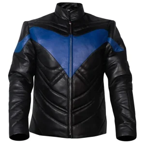 Titans Nightwing Dick Grayson Leather Costume Jacket