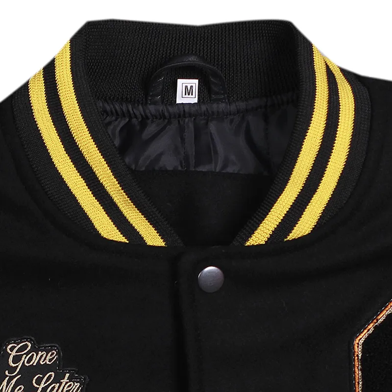 Drake OVO Black Varsity Jacket