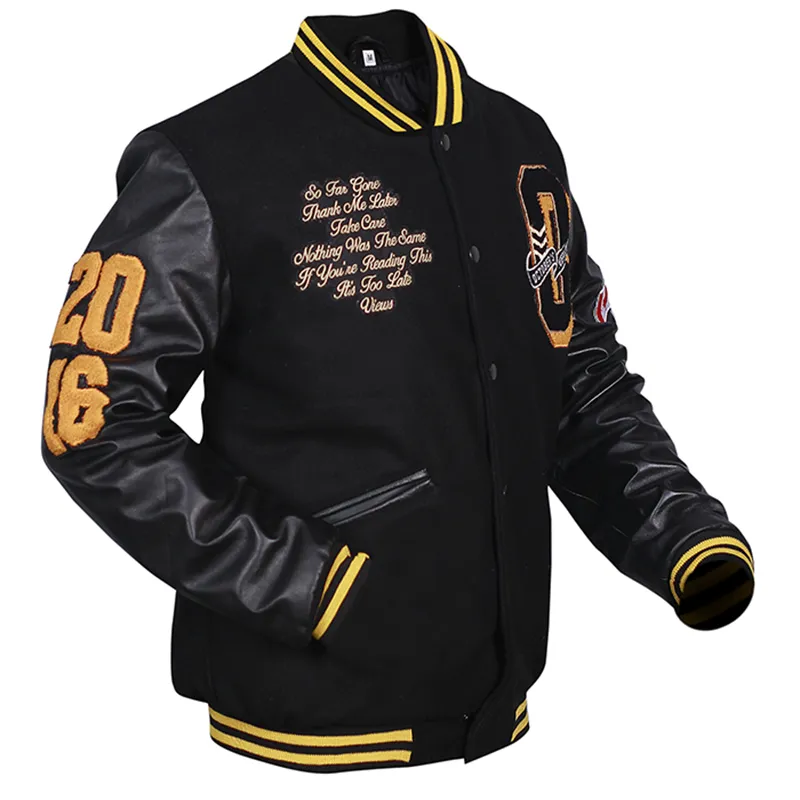 OVO x Roots Summer Sixteen Leather Varsity Jacket