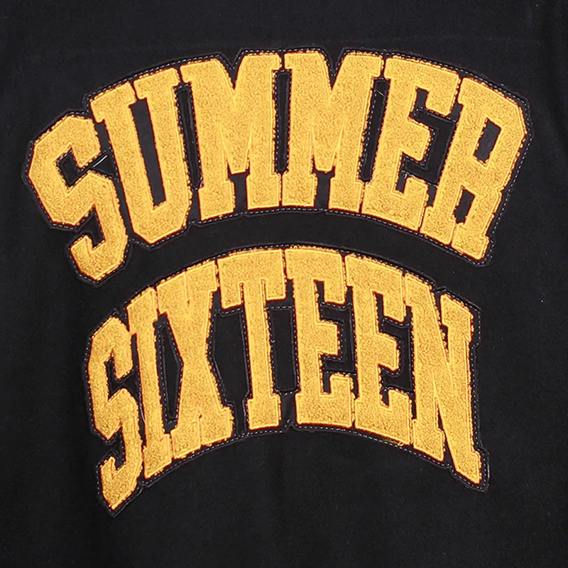 Ovo Summer Sixteen Printed Black Wool Jacket