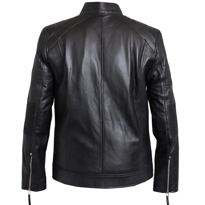 Cafe Racer Classic Biker Leather Jacket