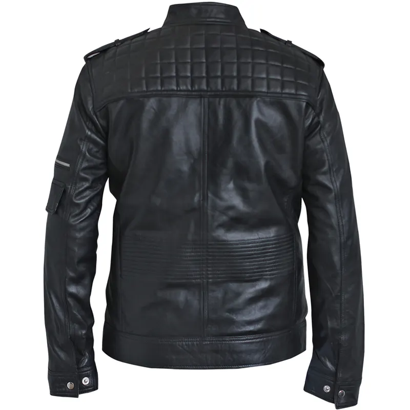 Classic men’s biker Leather Black jacket