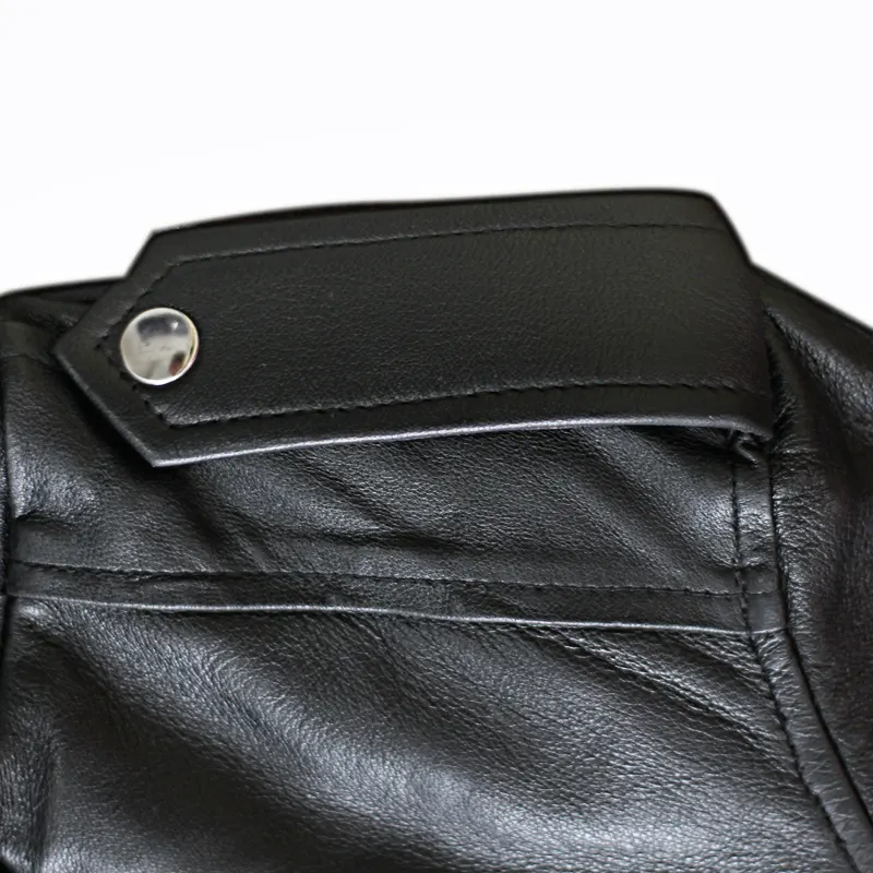 Double Rider Moto Black Leather Jacket