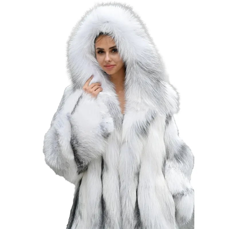 Luxury Artic Marble Faux Fur Coat Luxury Artic Marble Faux Fur Coat
