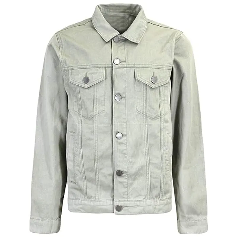 Distressed Grey Denim Jacket Distressed Grey Denim Jacket